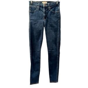 Madewell 10 High Rise Skinny Jeans Dark Wash Womens Size 25T Tall Casual